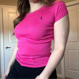 Pink Ralph Lauren Polo T-Shirt
